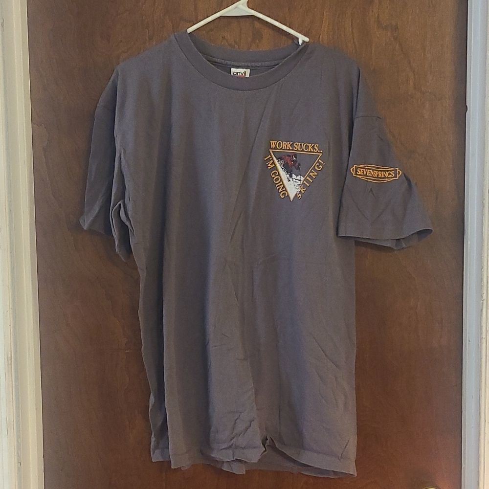 ANVIL Men's XL Grey Tee Shirt